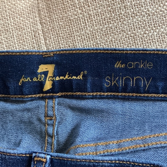 7 For All Mankind Ankle Skinny Jeans - Picture 3 of 4